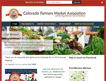 Tablet Screenshot of coloradofarmers.org